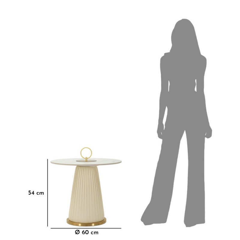 Table basse Nova Petite – Harmonie sphérique Ø60x54 cm