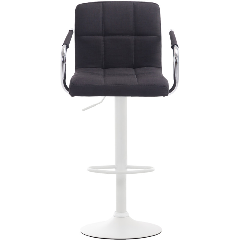 Lot de 2 tabourets de bar Lucy V2 en tissu noir