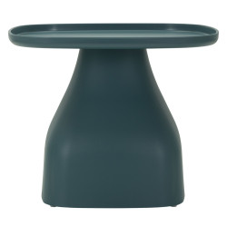 Table Gea Bleue Basse – Modernité subtile 48x48x38 cm