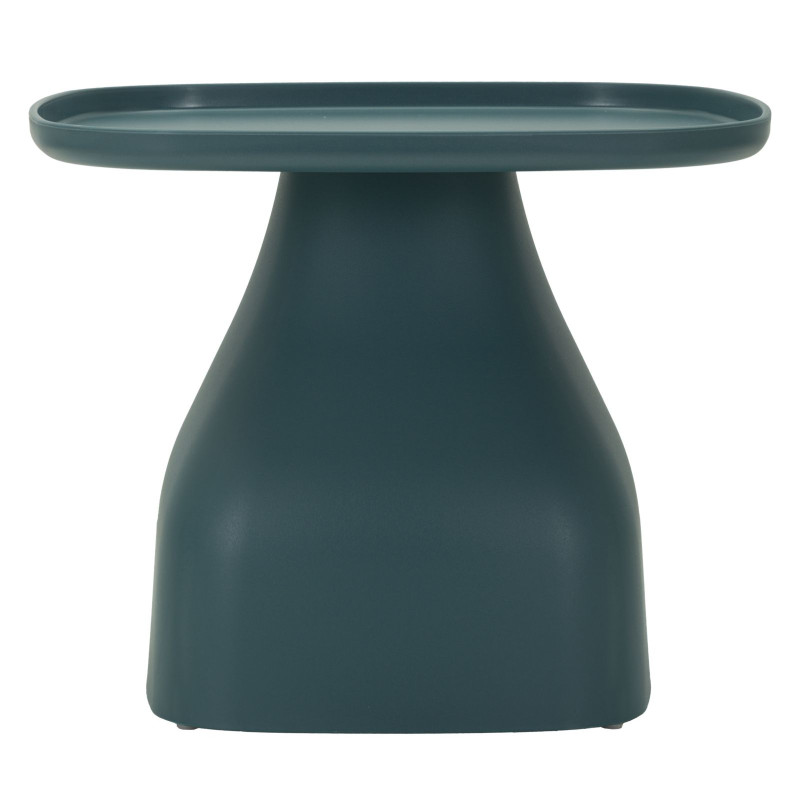 Table Gea Bleue Basse – Modernité subtile 48x48x38 cm