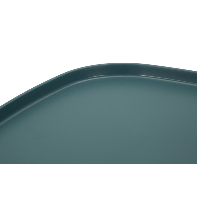 Table Gea Bleue Basse – Modernité subtile 48x48x38 cm