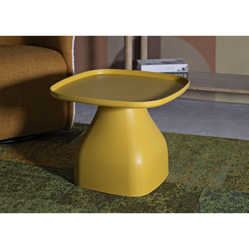 Table Gea Jaune Basse – Douceur estivale 48x48x38 cm