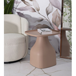 Table Gea Rose Haute – Raffinement poudré 48x48x50 cm