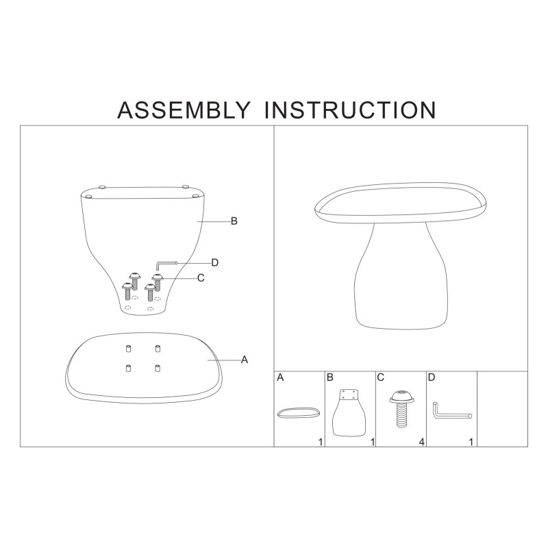 Table Gea Grise Basse – Style apaisé 48x48x38 cm