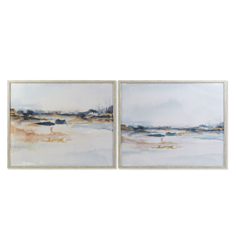 Cadre DKD Home Decor Abstrait Moderne (104 x 4 x 83,5 cm) (2 Unités)