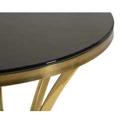 Table haute Shanty I – Élégance sculptée Ø50x92 cm