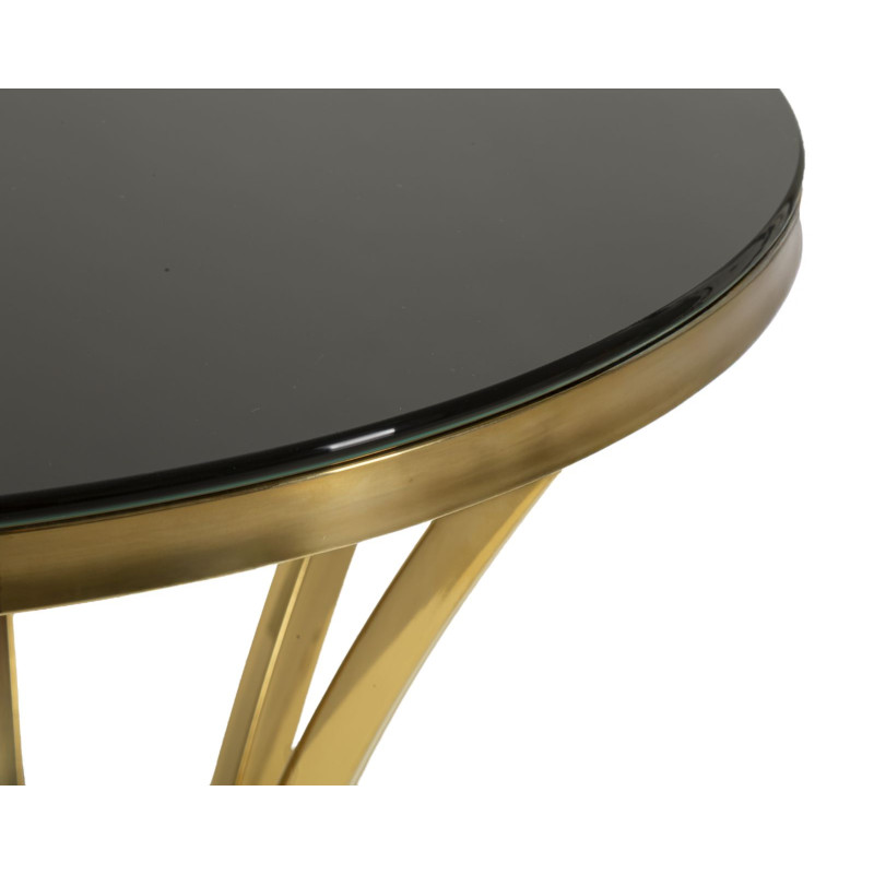 Table haute Shanty I – Élégance sculptée Ø50x92 cm