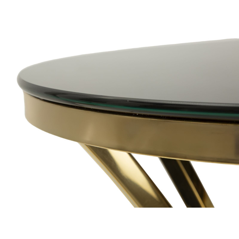 Table haute Shanty I – Élégance sculptée Ø50x92 cm