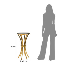 Table haute Shanty II – Ligne élancée Ø40x81 cm