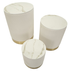 Magasin d’exposition – Ensemble 3 pièces design Ø60x80 - 50x60 - 40x40 cm