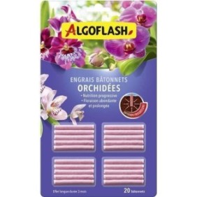 ALGOFLASH - Bвtonnets Engrais Orchidées 20 bвtonnets