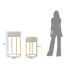 Tables hautes rondes mariage – Élégance festive Ø50x90 - 40x70 cm