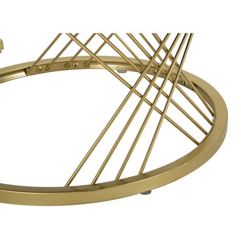 Tables basses Votix – Design symétrique Ø70x48 - 50x43,5 cm