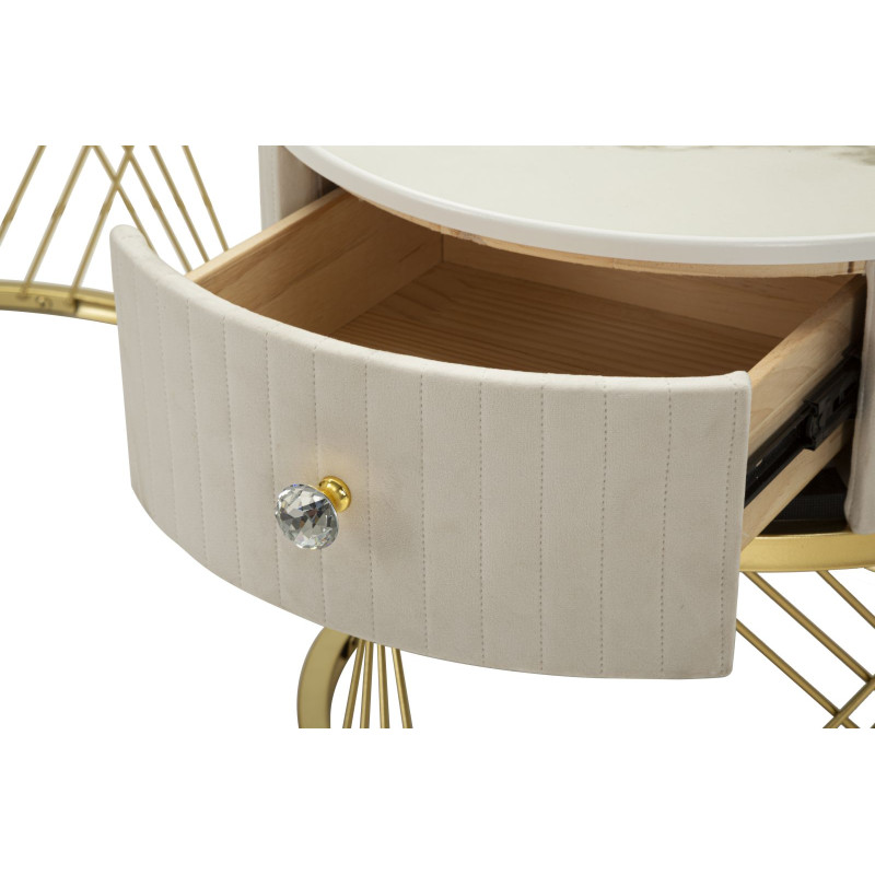 Tables basses Votix – Design symétrique Ø70x48 - 50x43,5 cm