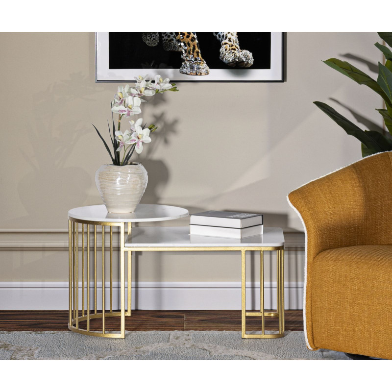 Table basse Ankara – Équilibre moderne 90x50x50 cm