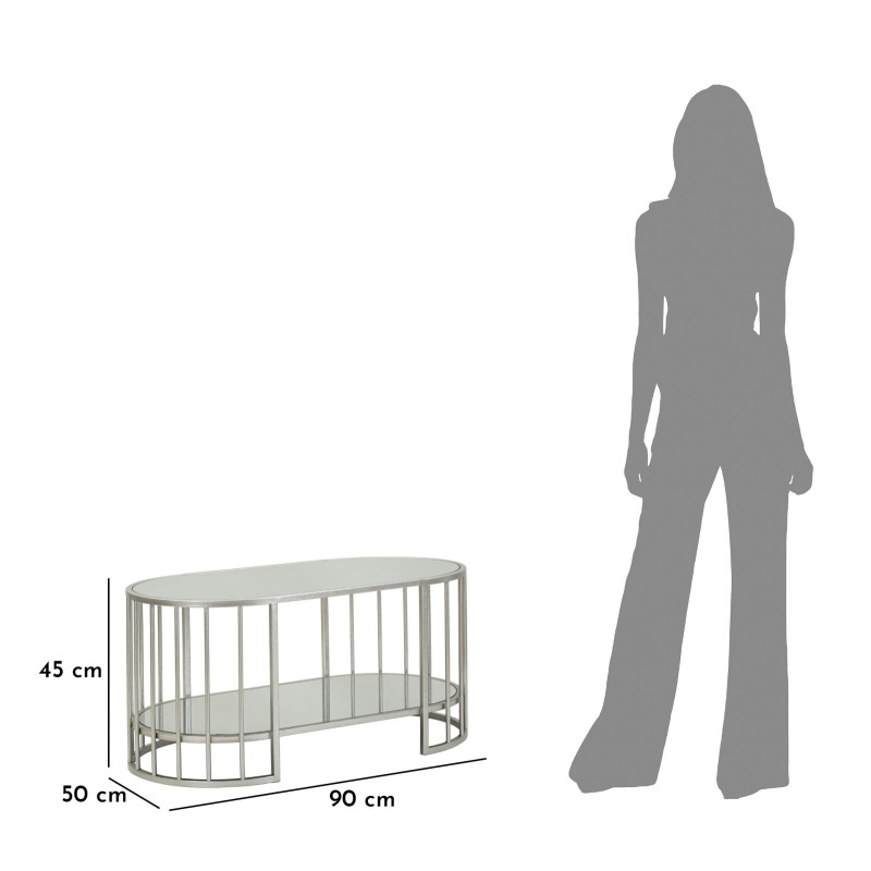 Table basse Smirne – Inspiration côtière 90x50x45 cm