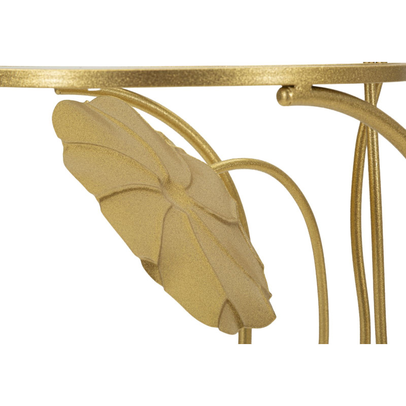 Table 2 étagères Fleurs – Raffinement fleuri Ø40x78 cm