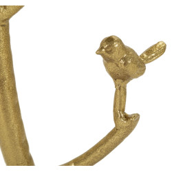 Table Oiseaux en Marbre – Contraste noble Ø38x60 cm