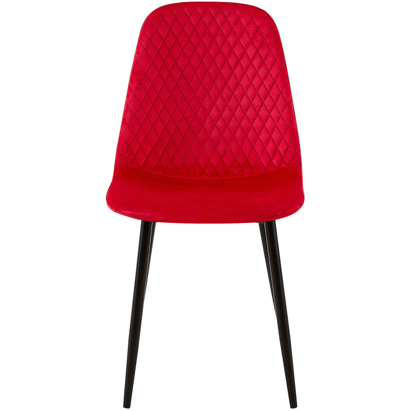 Suite de 4 chaises Giverny en velours
