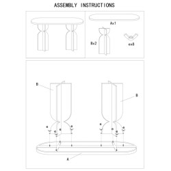 Table Dune – Forme fluide Ø45x58 cm