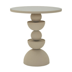Table Dune avec miroir – Reflet raffiné Ø45x49,5 cm