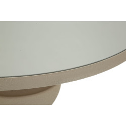 Table Dune avec miroir – Reflet raffiné Ø45x49,5 cm