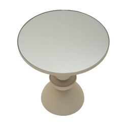 Table Dune avec miroir – Compacte et élégante Ø40,5x42 cm