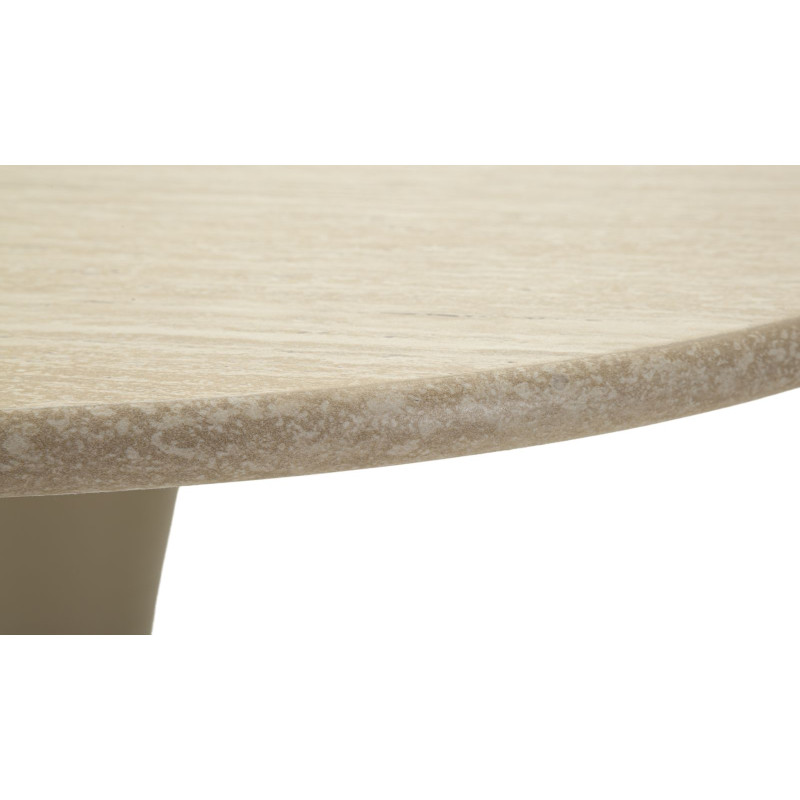 Table de bar Alaska Crème – Modernité douce Ø60x106 cm