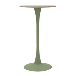 Table de bar Alaska Vert – Éclat végétal Ø60x106 cm