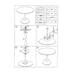 Table à manger Stockholm Crème – Sobriété scandinave