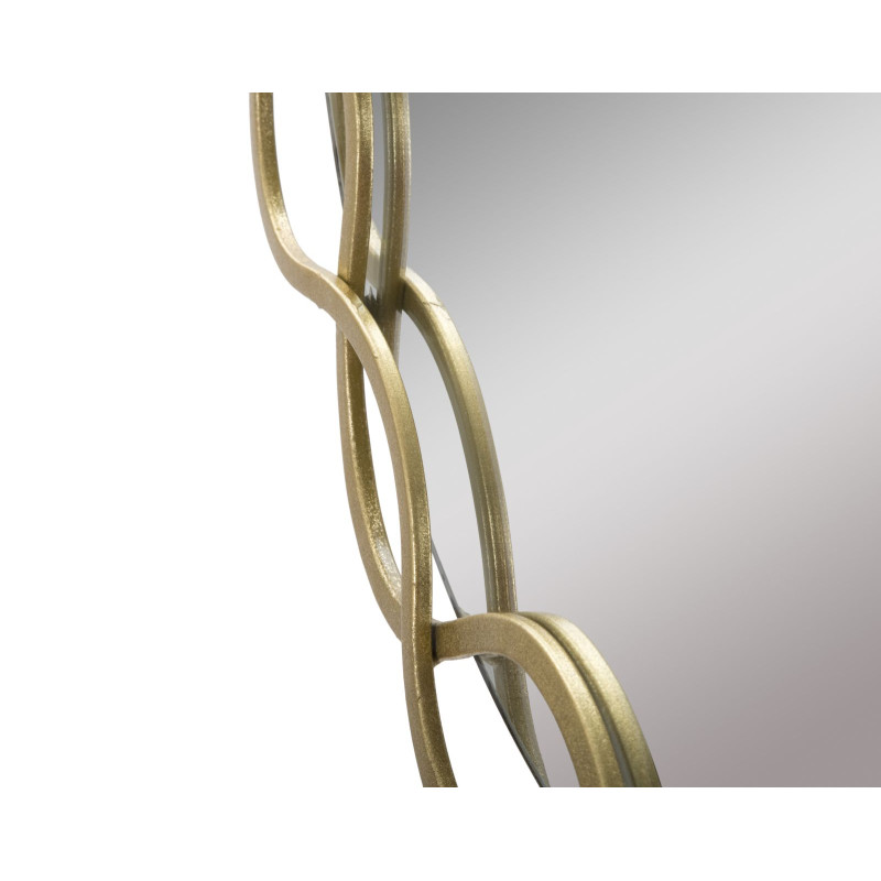 Miroir mural Eleonor 73,5x2x72 cm – Courbes délicates et style intemporel pour un intérieur chic