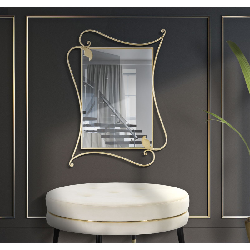Miroir mural Pétale 80x4x110 cm – Inspiration florale et prestige décoratif