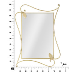 Miroir mural Pétale 80x4x110 cm – Inspiration florale et prestige décoratif
