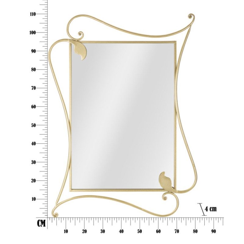 Miroir mural Pétale 80x4x110 cm – Inspiration florale et prestige décoratif