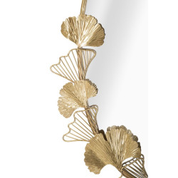 Miroir mural Petite Feuille 61,5x3x78 cm – Délicatesse sculptée et brillance naturelle