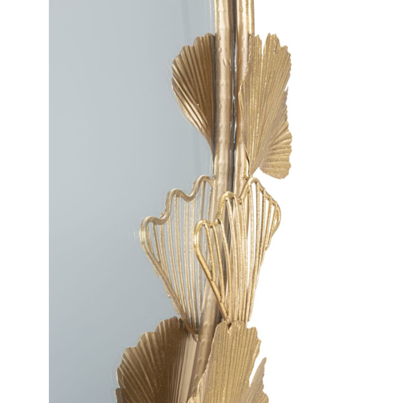 Miroir mural Petite Feuille 61,5x3x78 cm – Délicatesse sculptée et brillance naturelle