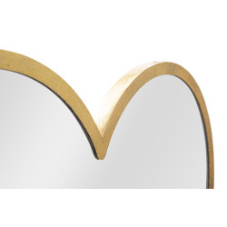 Miroir mural Glamour Double Cœur 65x2x50 cm – Amour et lumière dans un design raffiné