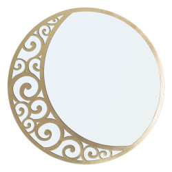 Miroir mural Luna Astratta Ø72x1 cm – Élégance lunaire et style artistique