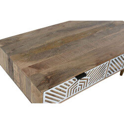 Table Basse Home ESPRIT Blanc Bois de manguier 115 x 60 x 40 cm