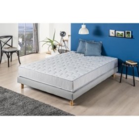 DEKO DREAM Ensemble Matelas + sommier SPRINGMAX 140x200cm - Ressorts - 5 zones - 19cm - Ferme