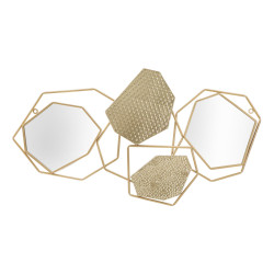 Miroir mural en pierre 91x4x52 cm – Texture minérale et sophistication naturelle