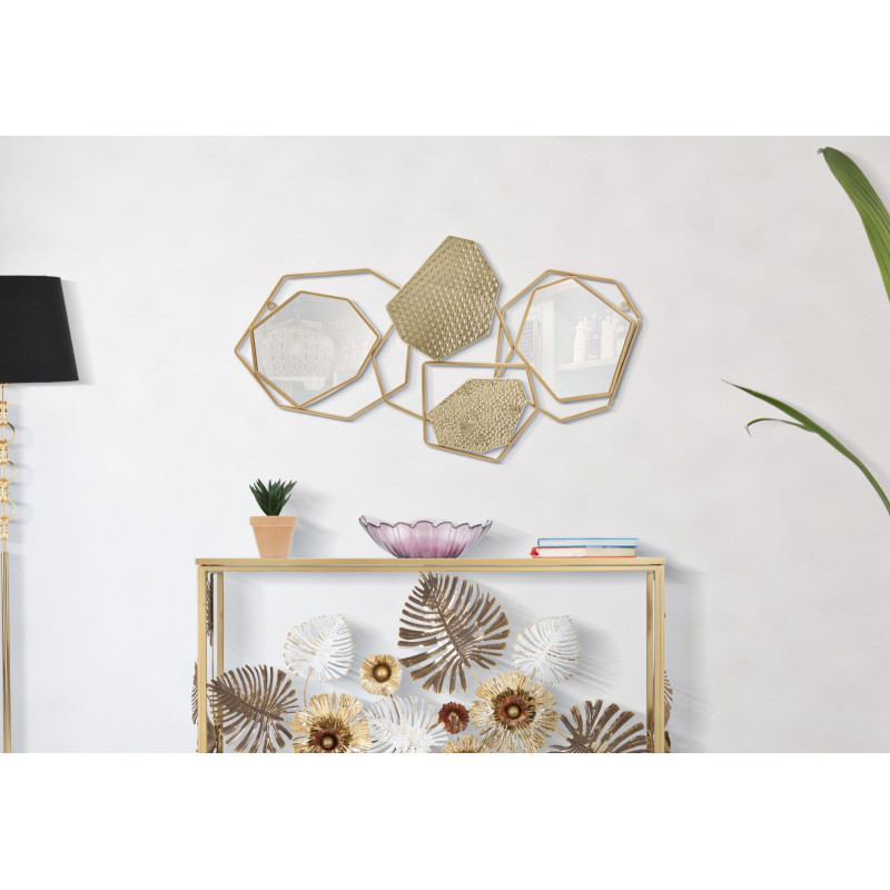 Miroir mural en pierre 91x4x52 cm – Texture minérale et sophistication naturelle