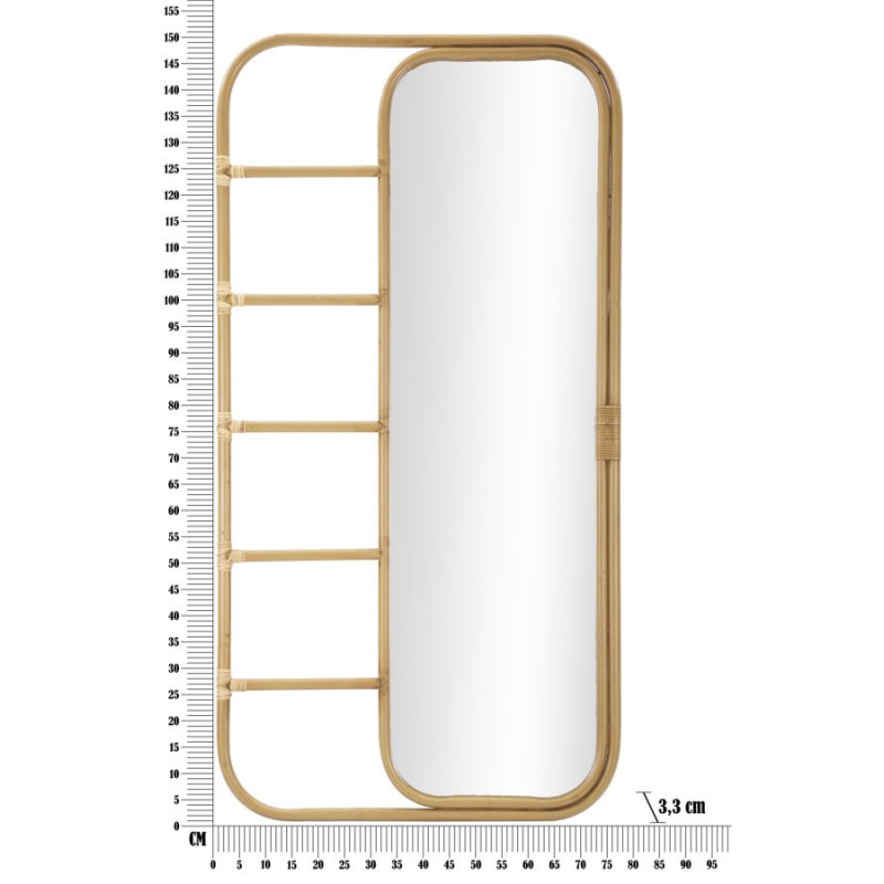 Miroir sur sol Panama 77,5x3,3x151 cm – Grande élégance et allure majestueuse
