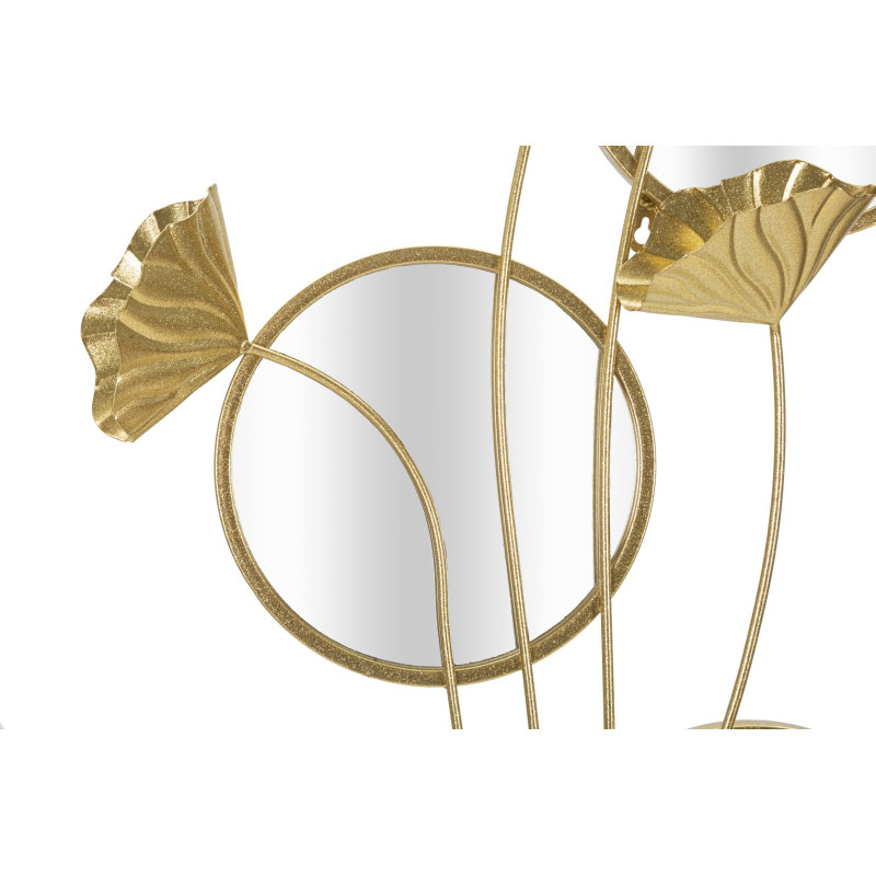 Miroir mural Triple Flow 65x8x88 cm – Courbes dynamiques et style artistique