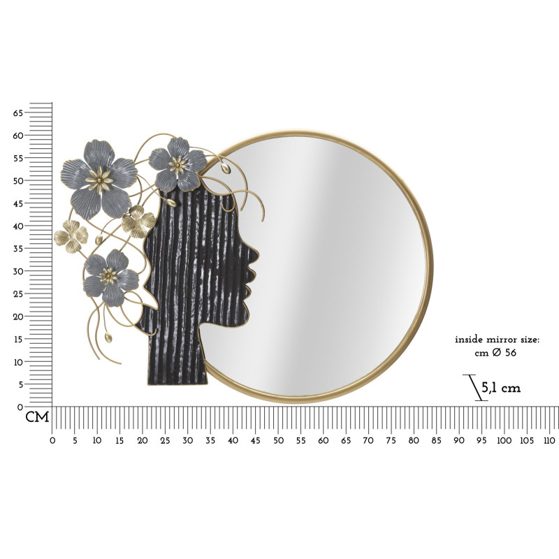 Miroir mural Femme 81,9x7x61 cm – Silhouette sensuelle et design sculptural