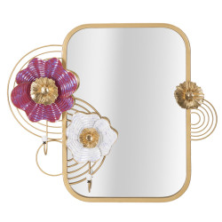 Miroir mural Lovis 75x9,5x64,1 cm – Reflets profonds et design audacieux