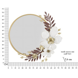 Miroir mural Flot 74,9x7,6x72,4 cm – Fluidité des formes et élégance moderne