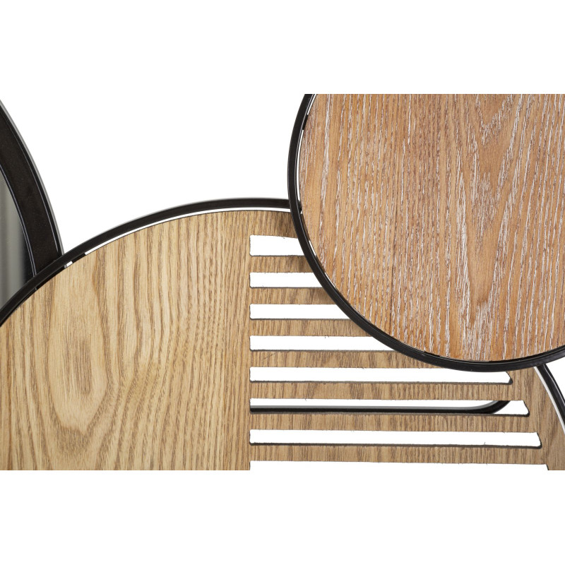 Miroir mural Woody 123,2x4,4x63,5 cm – Chaleur du bois et style naturel haut de gamme