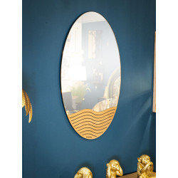 Lignes de miroir mural 50x1,5x80 cm – Design linéaire et élégance minimaliste