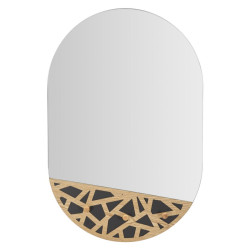 Miroir mural C/App-Abiti Carv 60x5,3x90 cm – Miroir pratique et raffiné au charme sculptural